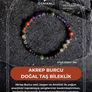 Akrep Burcu Doğal Taş Bileklik (SK:260)