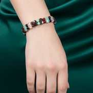 Başak Burcu Doğal Taş Bileklik – Amazonit, Granat Lal, Dumanlı Kuvars, Obsidyen, Jasper, Akik, Pembe Kuvars & Aventurin