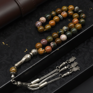 Ocean Jasper Doğal Taş Tesbih – 8 mm Küre Kesim