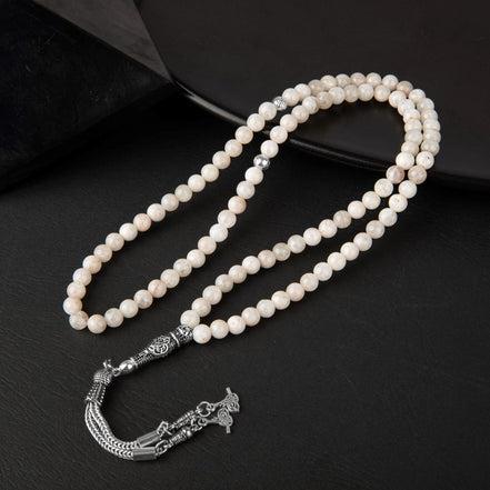 Ay Taşı Doğal Taş Tesbih – 99’luk / 6 mm
