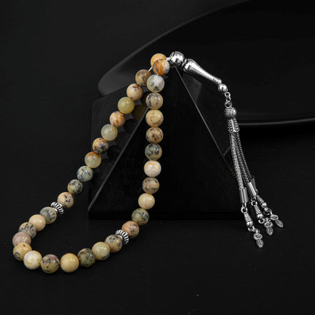 Opal Sarı Doğal Taş Tesbih – 33’lük / 8 mm