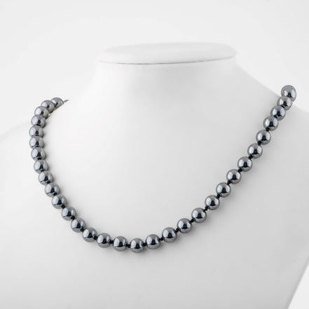 Trehartz Doğal Taş Kolye – 8 mm Düğümlü, Unisex Tasarım