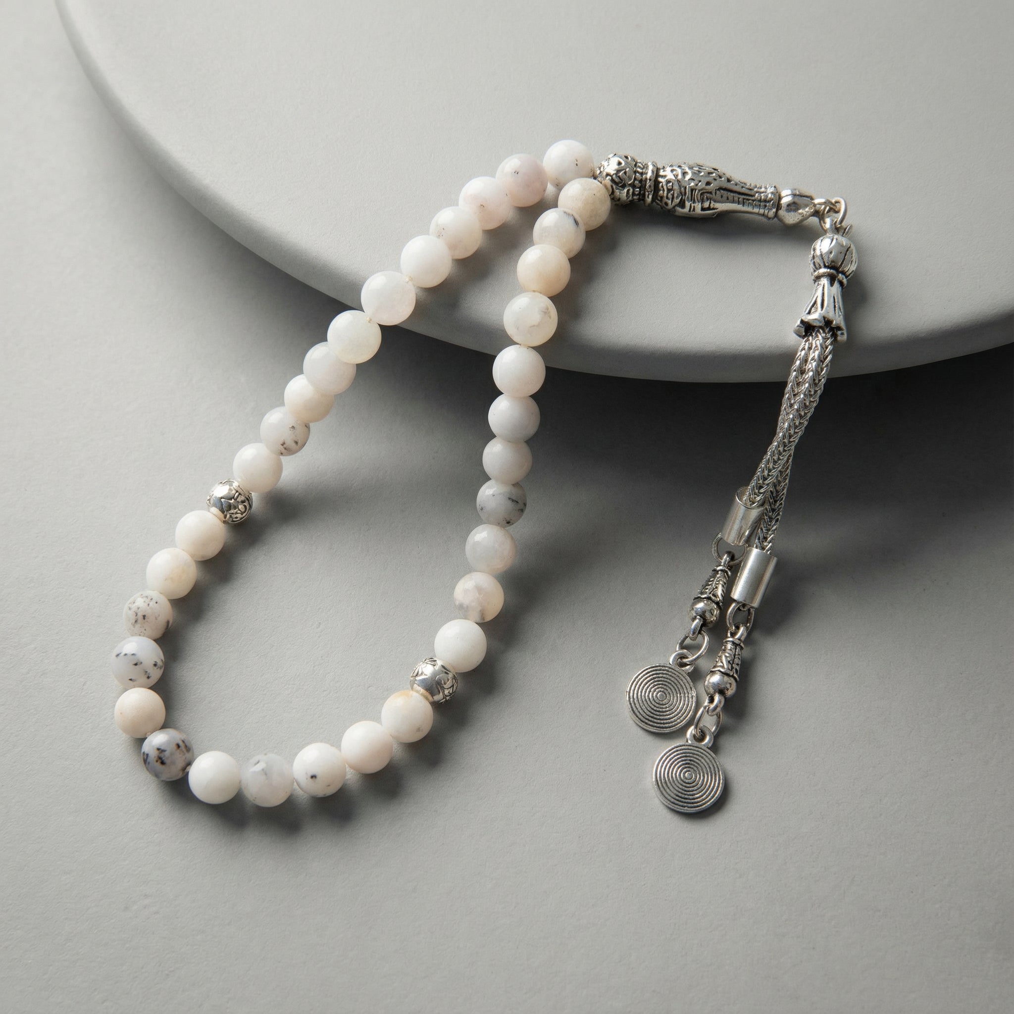 Süt Opal Doğal Taş Tesbih – 33’lük / 6 mm
