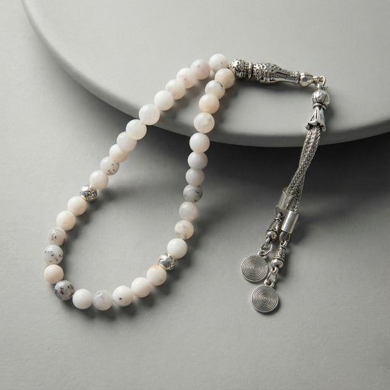 Süt Opal Doğal Taş Tesbih – 33’lük / 6 mm