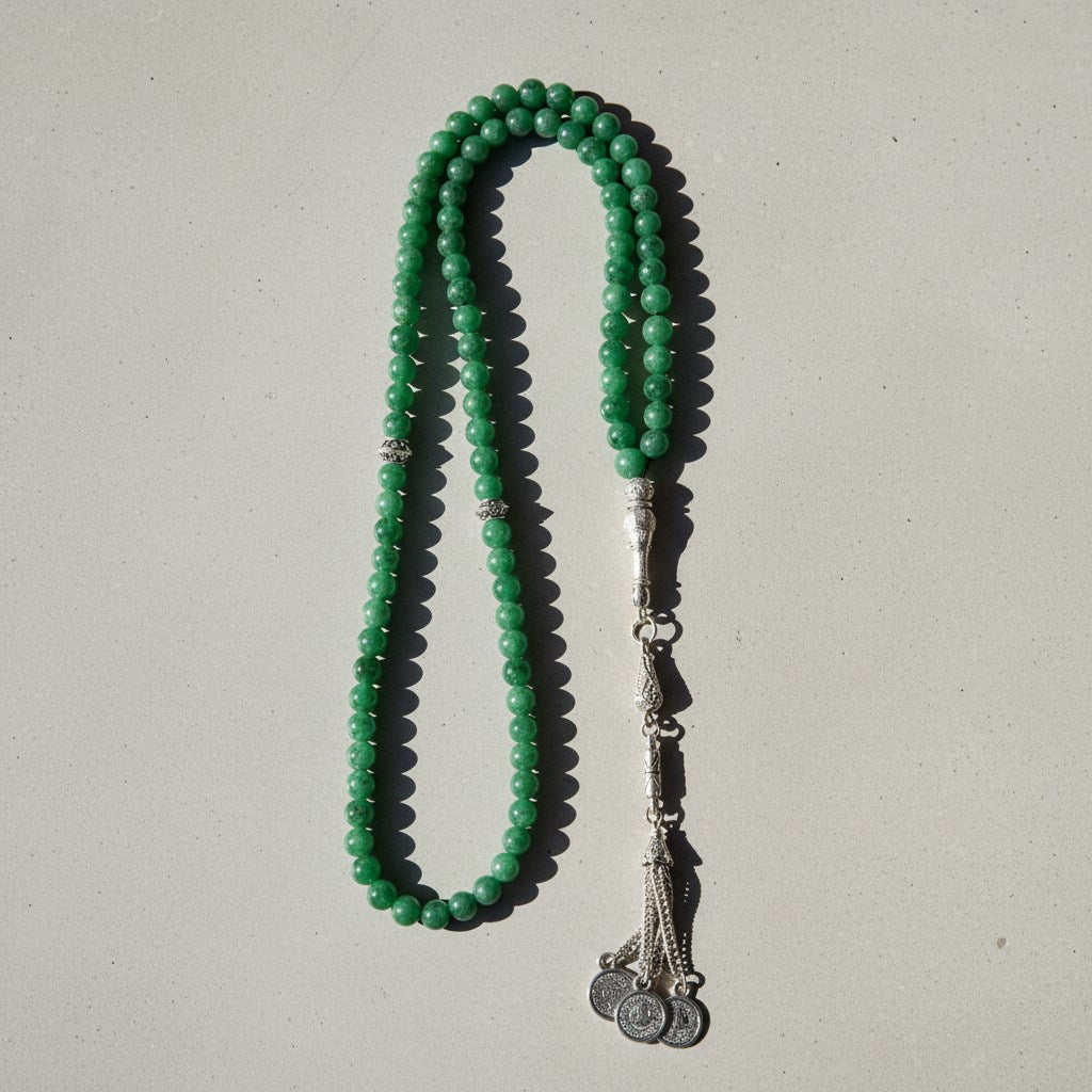 Yeşil Aventurin Doğal Taş Tesbih – 99’luk / 6 mm