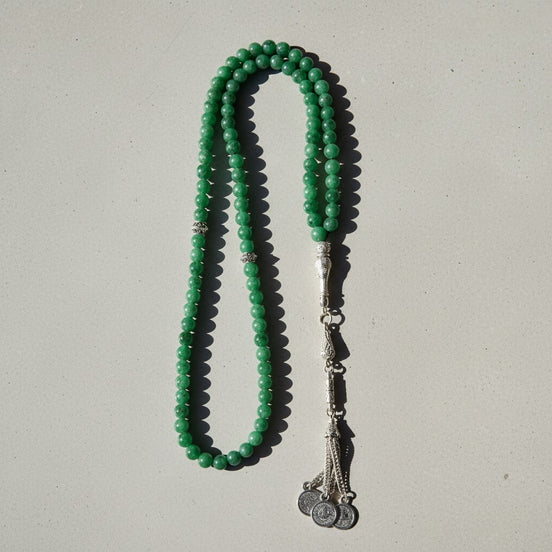 Yeşil Aventurin Doğal Taş Tesbih – 99’luk / 6 mm