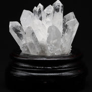 Kristal Kuvars Doğal Taş Standlı Parça – 10 × 10 cm | 488 gr
