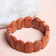 Jasper Geniş Kesim Doğal Taş Bileklik – Unisex Şık Tasarım (9 x 14 mm Özel Kesim)