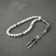 Havlit (Howlite) Doğal Taş Tesbih – 33’lük – 6 mm