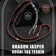 Dragon Jasper Doğal Taş Tesbih 99luk - 6mm