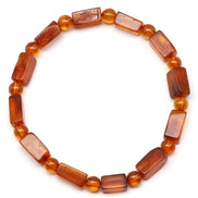 Damla Kehribar Bileklik – 5 × 11 mm | 5 gr | 18 cm
