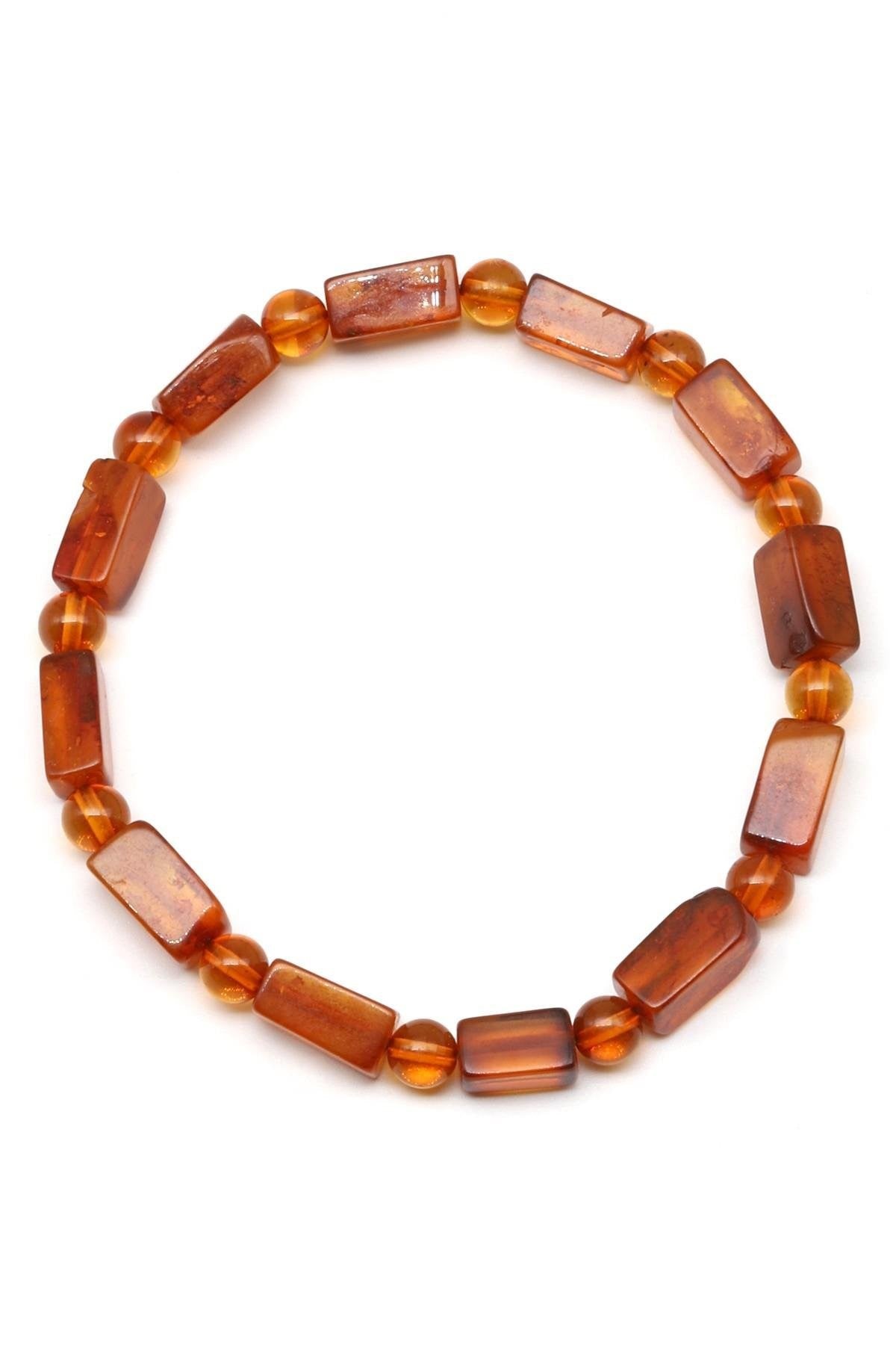 Damla Kehribar Bileklik – 5 × 11 mm | 5 gr | 18 cm