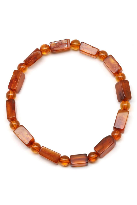 Damla Kehribar Bileklik – 5 × 11 mm | 5 gr | 18 cm
