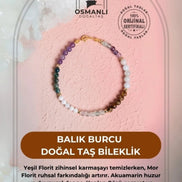 Balık Burcu Doğal Taş Bileklik