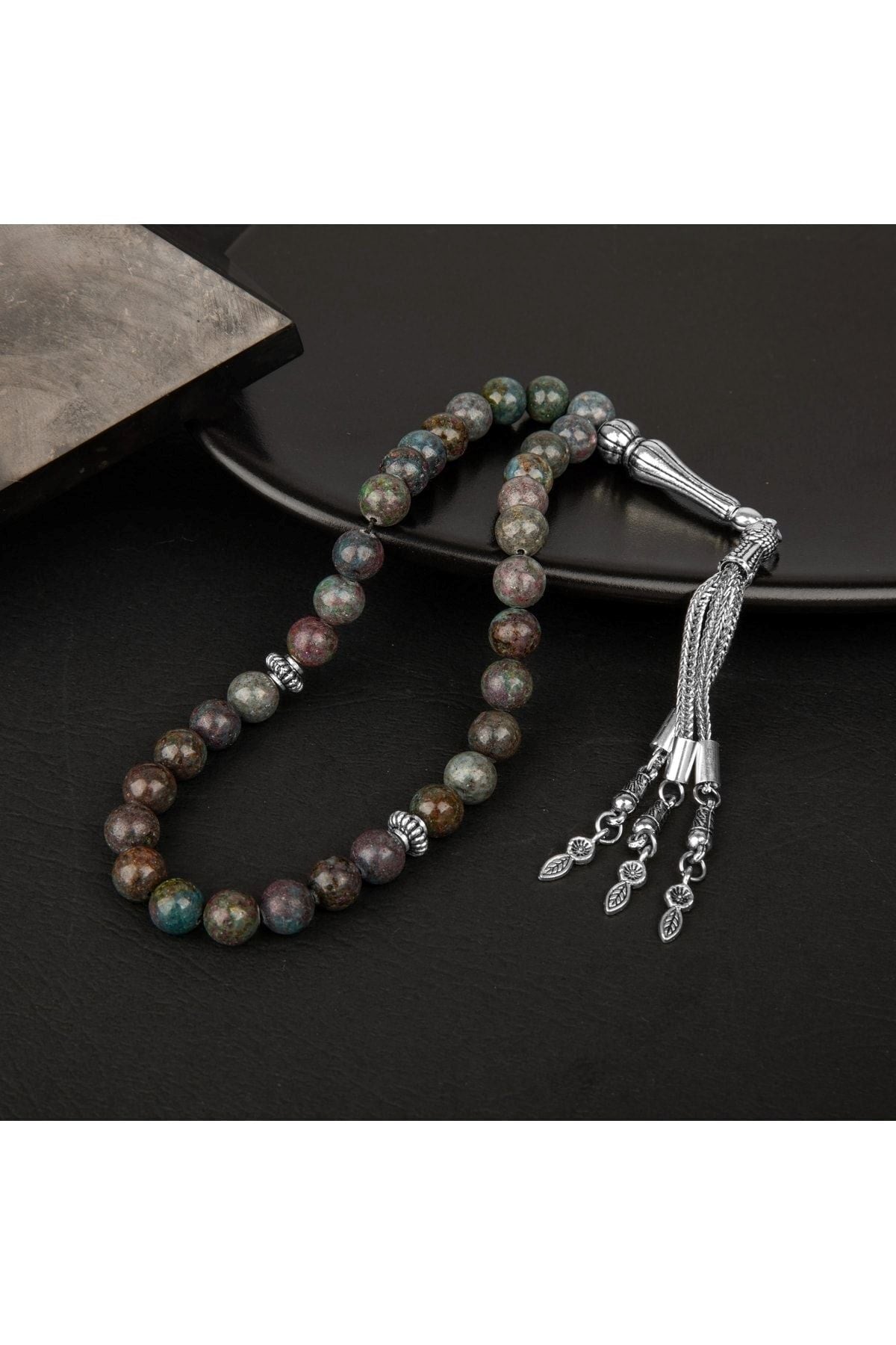 Ruby Kiyanit Doğal Taş Tesbih 33lük - 8mm