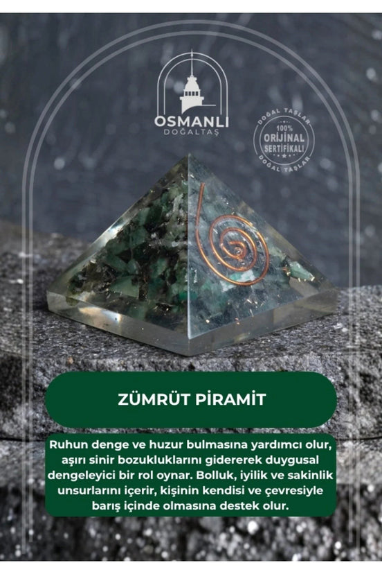 Seritifikalı Zümrüt Piramit