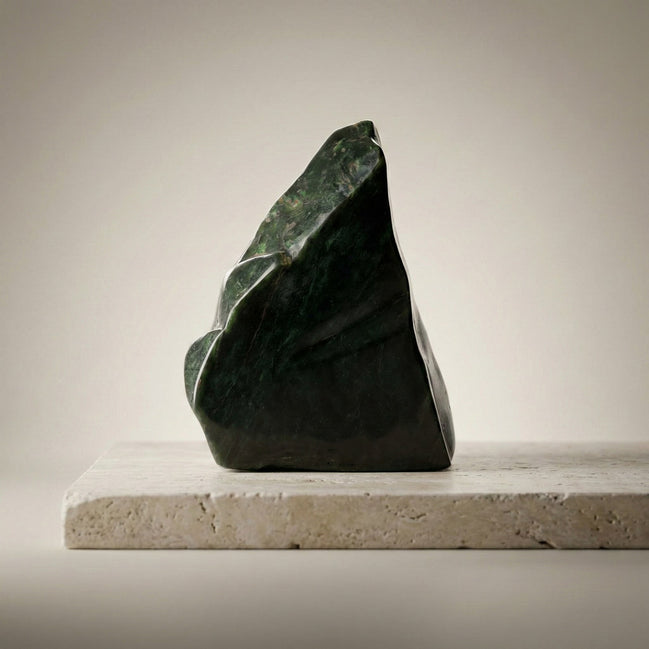 Yeşim Doğal Taş Parça – 1967 gr | 4,4 × 12,7 cm