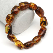 Damla Kehribar Bileklik – 13 × 15 mm | 25 gr | 18 cm