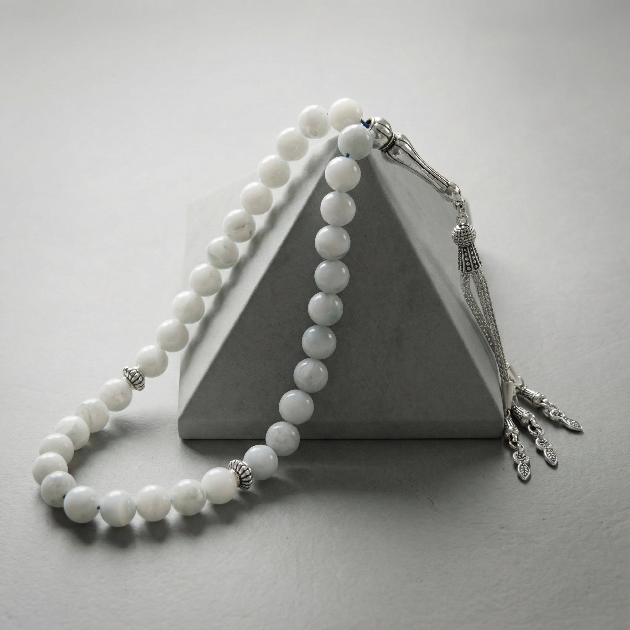 Mavi Larimar Doğal Taş Tesbih – 33’lük / 8 mm