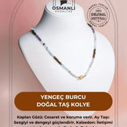 Yengeç Burcu Doğal Taş Kolye