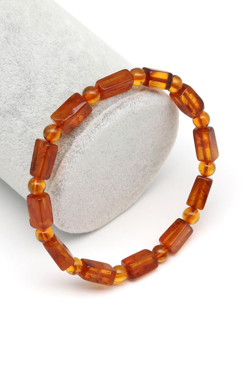 Damla Kehribar Bileklik – 5 × 11 mm | 5 gr | 18 cm
