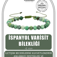 İspanyol Varisit 6mm Merdiven Kapama Doğal Taş Bileklik