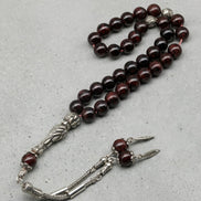 Garnet (Lal) Doğal Taş Tesbih – 8 mm Küre Kesim