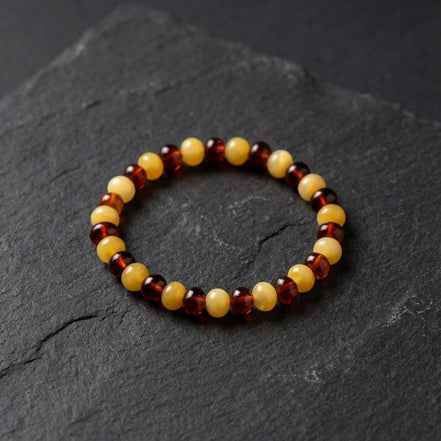 Damla Kehribar Bileklik – 6 mm