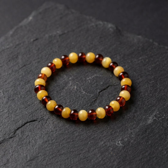 Damla Kehribar Bileklik – 6 mm