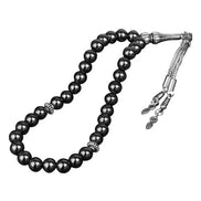 Hematit Doğal Taş Tesbih 33lük - 8mm