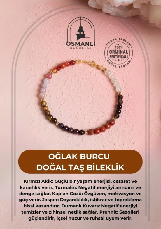 Oğlak Burcu Doğal Taş Bileklik