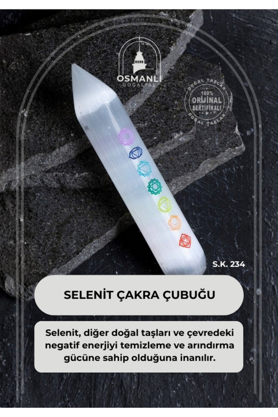 Selenit Çakra Çubuğu (S.K.224)