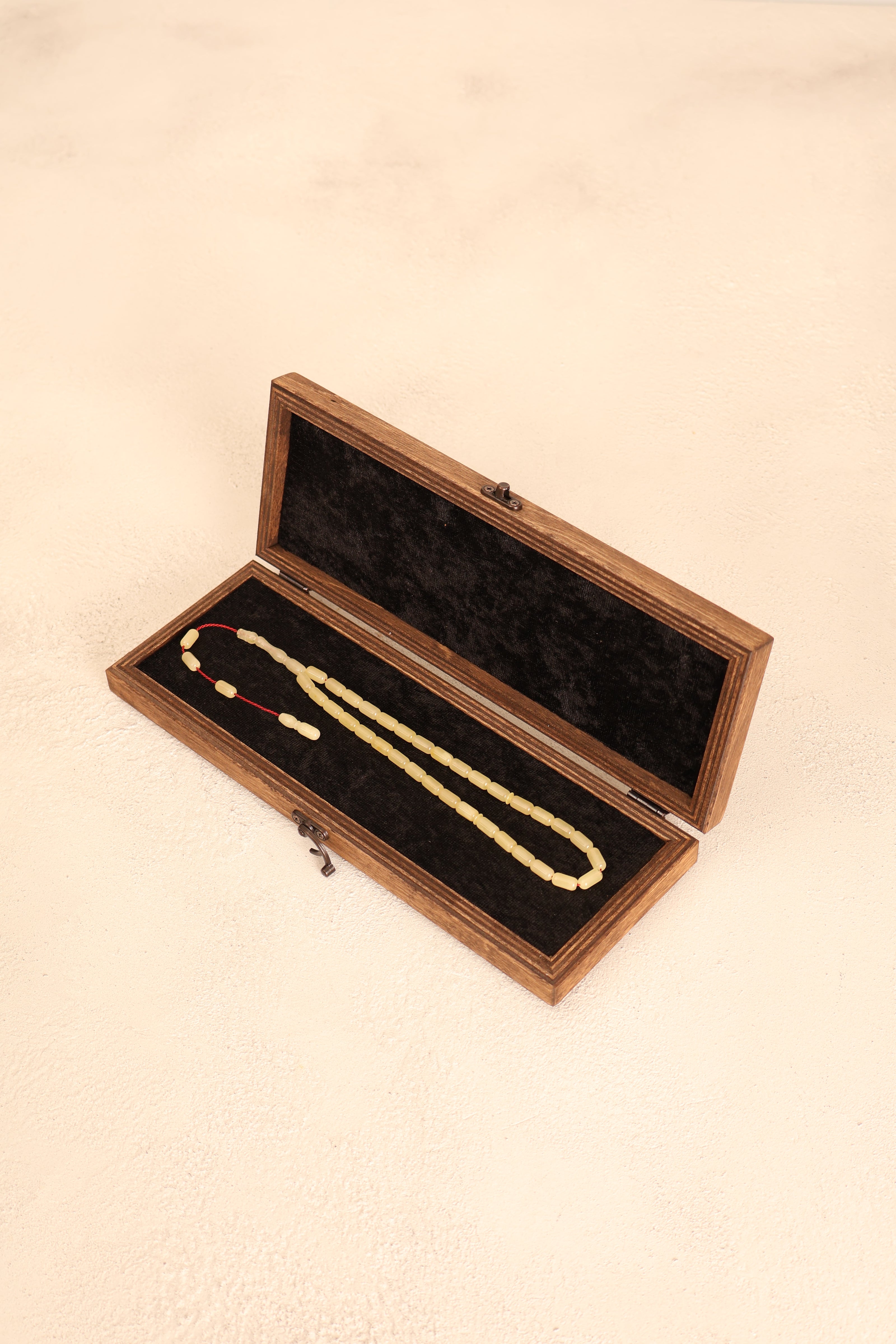 Kaya Damla Kehribar Kapsül Kesim 14 mm Tesbih – Özel Kutulu – 7 gr