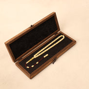 Kaya Damla Kehribar Kapsül Kesim 14 mm Tesbih – Özel Kutulu – 11 gr