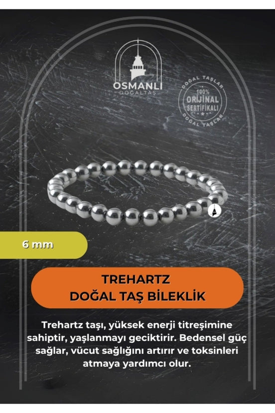 Trehartz 6mm Doğal Taş Bileklik