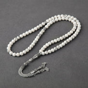 Havlit (Howlite) Doğal Taş Tesbih – 99’luk – 6 mm