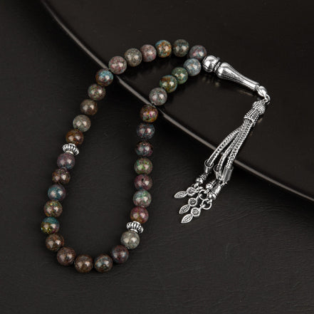 Ruby Kiyanit Doğal Taş Tesbih 33lük - 8mm