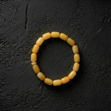 Sertifikalı Damla Kehribar Kapsül Kesim Bileklik