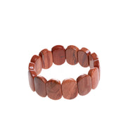Jasper Geniş Kesim Doğal Taş Bileklik – Unisex Şık Tasarım (9 x 14 mm Özel Kesim)