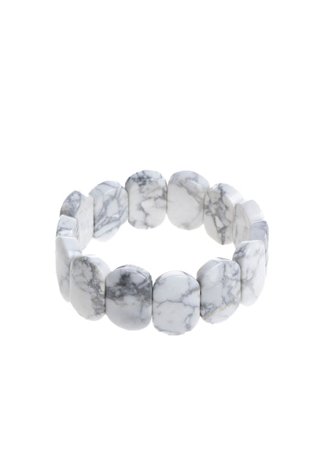 Havlit Geniş Kesim Doğal Taş Bileklik – Unisex Şık Tasarım (9 x 14 mm Özel Kesim)
