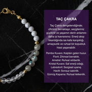 Taç Çakra Doğal Taş Bileklik 4mm