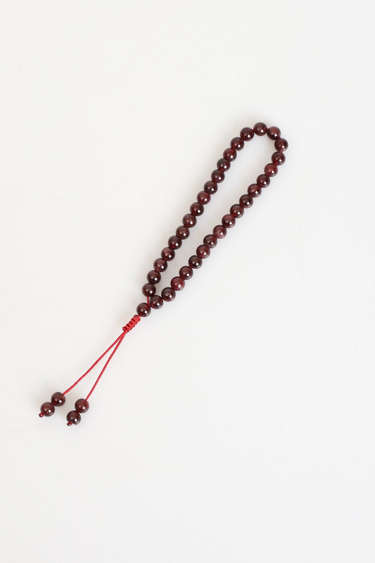 Garnet (Lal) Doğal Taş Bileklik & Tesbih Seti – 6 mm | Uyumlu Model