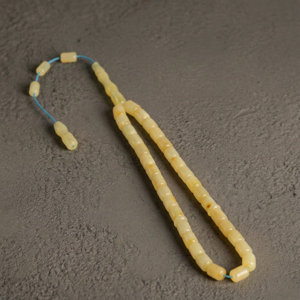 Sertifikalı Kaya Damla Kehribar Kapsül Kesim 10 mm Tesbih – Özel Kutulu