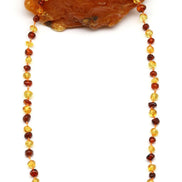 Damla Kehribar Kolye – 44 cm | 6 × 3 mm | 6,4 gr