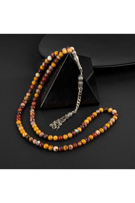 Jasper Doğal Taş Tesbih 99luk - 6mm