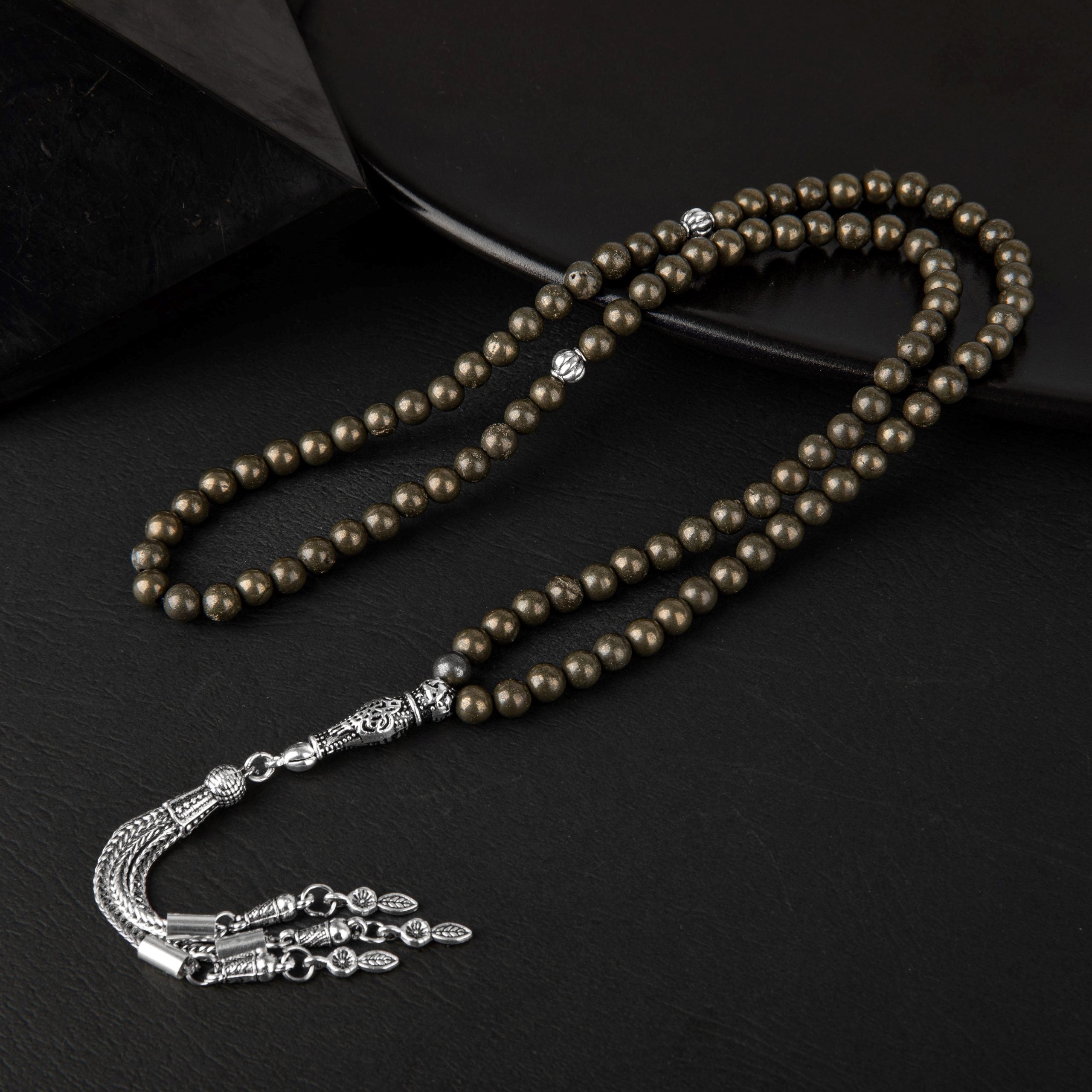 Pirit Doğal Taş Tesbih 99’luk – 6mm El İşçiliği