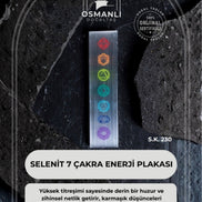 Selenit 7 Çakra Enerji Plakası (S.K.230)