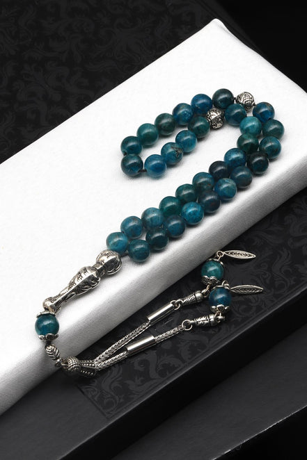 Apatit Doğal Taş Tesbih – 8 mm Küre Kesim