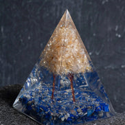 Lapis Lazuli & Sitrin Ağaçlı Piramit