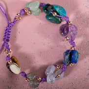 Yay Burcu Bileklik Ametist, Jasper, Kalsedon, Labradorit, Lapis Lazuli, Mavi Apatit, Yeşil Aventurin